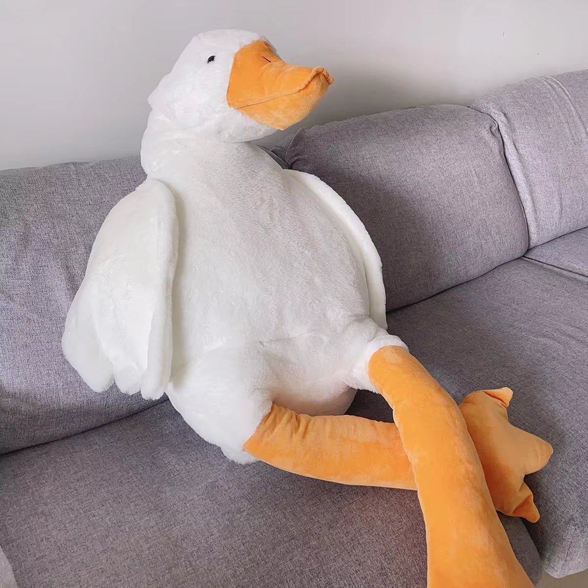 Hot 50/90/130CM Funny Goose Plush Stuffed Soft Duck Sleeping Pillow Sofa Cushion Kids Girlfriend Birthday Gift Toy